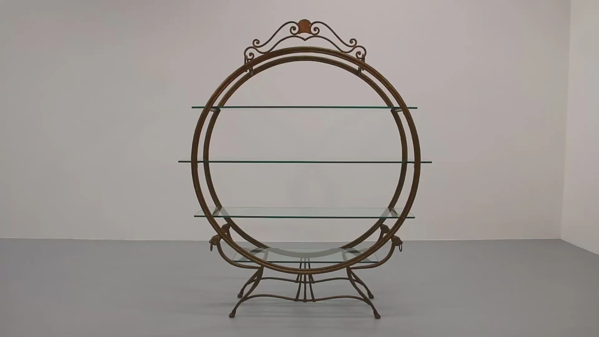 Hollywood Regency wall unit or room divider from Carlton Hotel Copenhagen 1950
