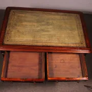 flat desk with two drawers from the early 19th century in mahogany - England circa 1