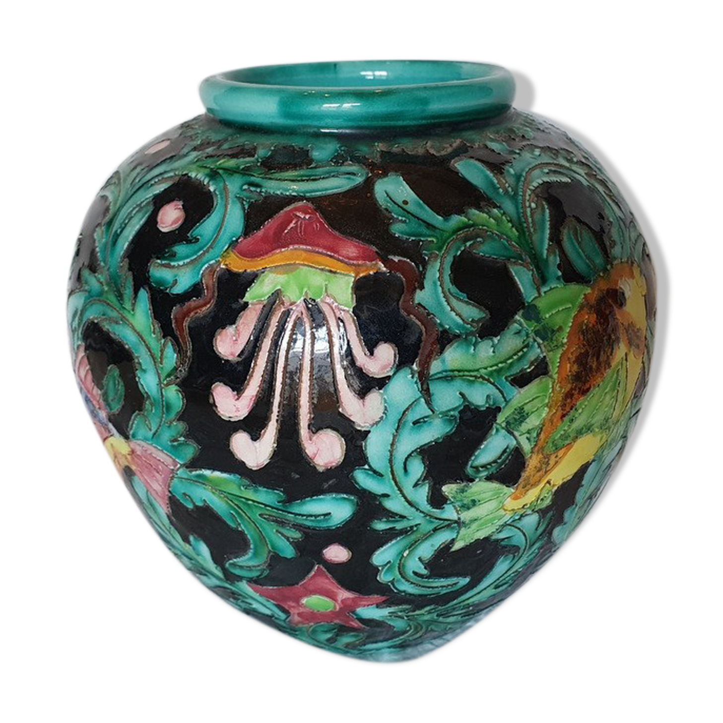 Important vase Cerart Monaco numbered and stamped