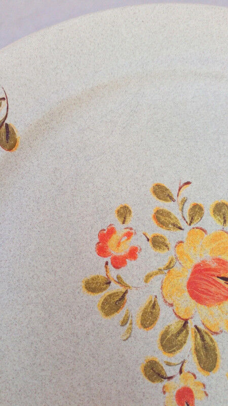 Floral plates sandstone St Amand Bergen