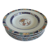 Assiettes creuse "koutani" en porcelaine de Limoges, Raynaud & Cie vintage