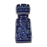1960s blue pottery vase