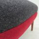 1960s, Danish designed armchair, reupholstered, furniture wool.