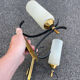 Pair of vintage wall lamps 1950-60 arlus metal and glass