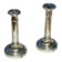 Pair of copper candlesticks