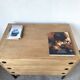Three-drawer commode ARP — Minvielle, oak and lacquered metal, France, years