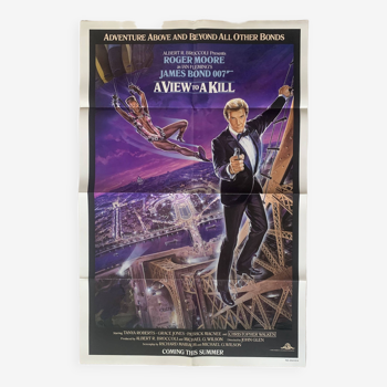 a view to kill - original US poster - 1985