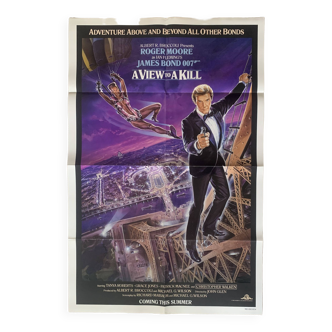 a view to kill - original US poster - 1985