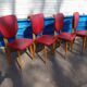 Lot of four 50's skai chairs