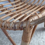 Children's rattan shell armchair
