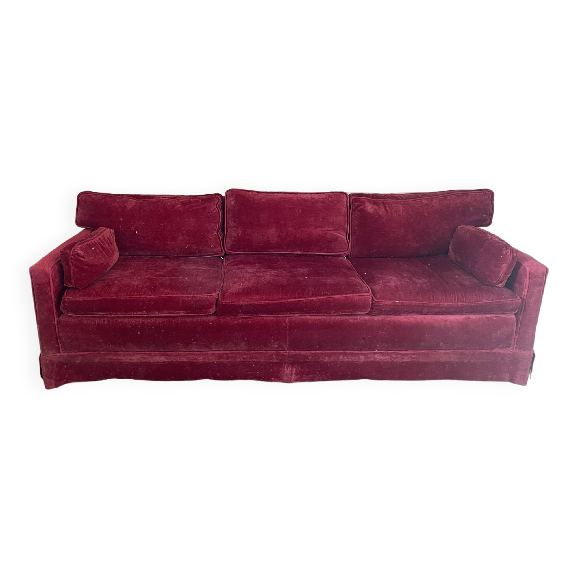 Velvet sofa
