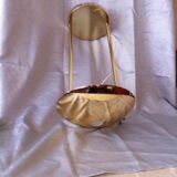 Golden brass chandelier