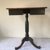 Pedestal table with drawers