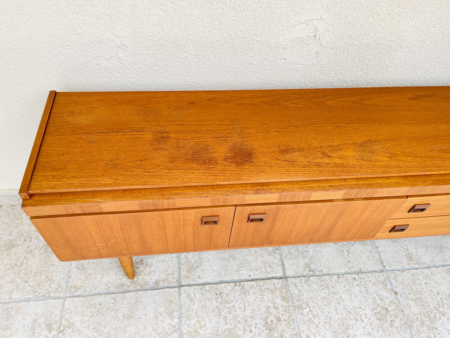 Scandinavian teak row