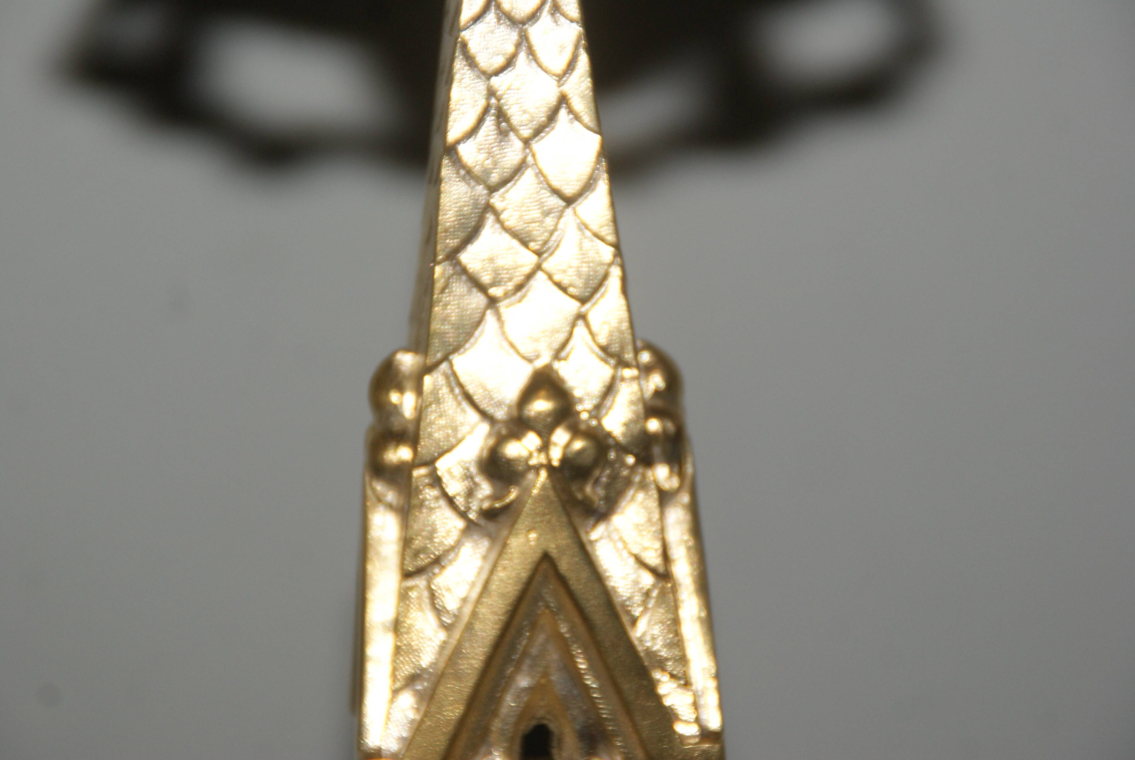 Rare paire de chandeliers en bronze XIX siècle