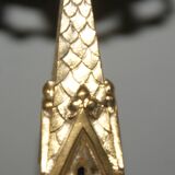 Rare pair of 19th century bronze candlesticks