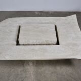 Coffee table in travertin 1980