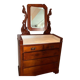 Antique dressing table / Coiffeuse ancienne avec marbre et miroir