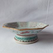 octagonal porcelain cup from China with Taoist Ying Yang decoration - c. 1900