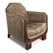 Art Deco armchair in Mahogany