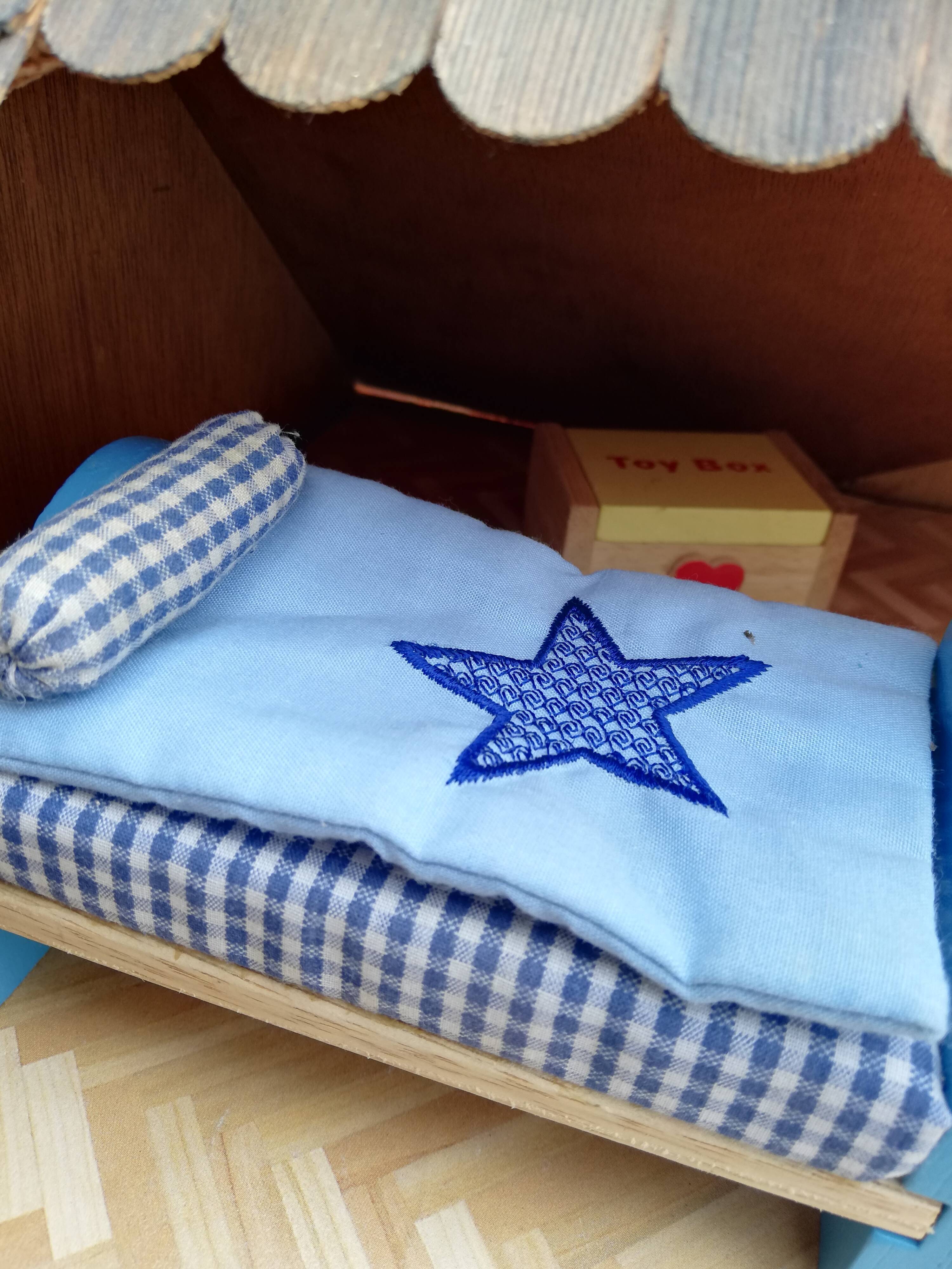 Vintage wooden dollhouse