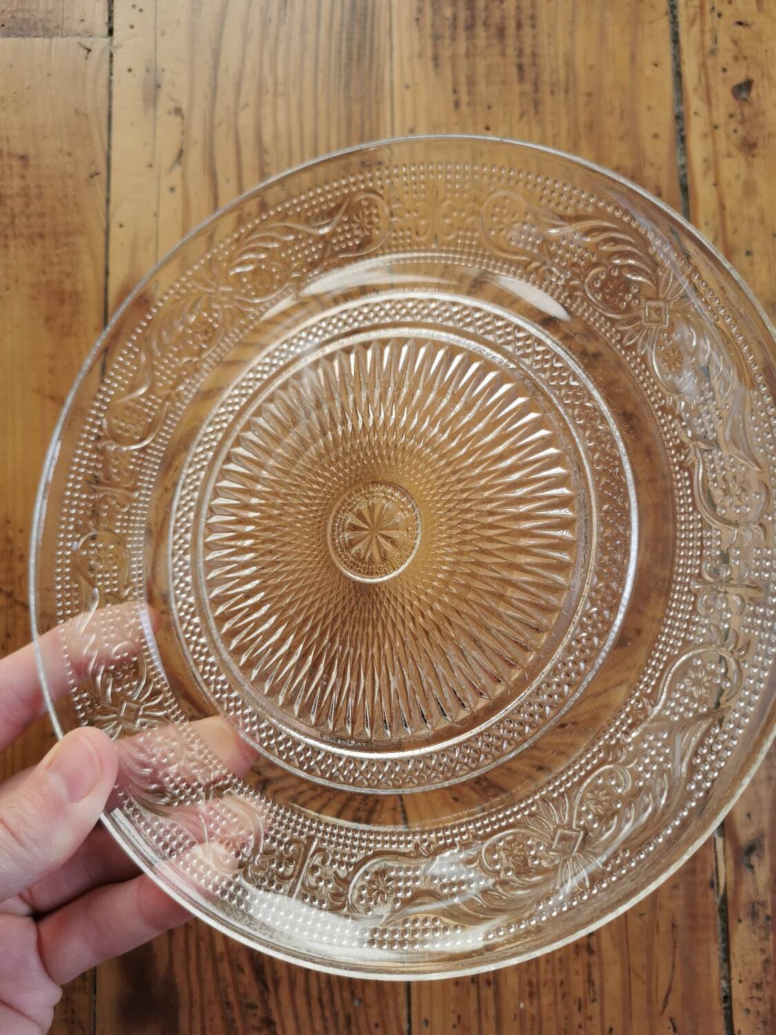 Vintage Mismatched Glass Dessert Plates