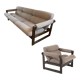 A set of chair and sofa by Hikor Pisek czechoslovakia 1970s