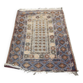 Tapis Afghan en laine fait main - 1m35 x 89cm