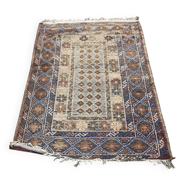 Handmade Afghan Wool Rug - 1m35 x 89cm