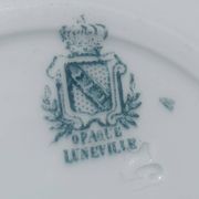 antique Lunéville "Opaque" plates