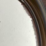 Circular mirror, smoked plastic, 1960s/70s.