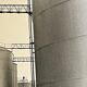 Photograph black and white silver print circa 1970 industrialization
