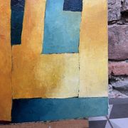 Oil on canvas "Village"