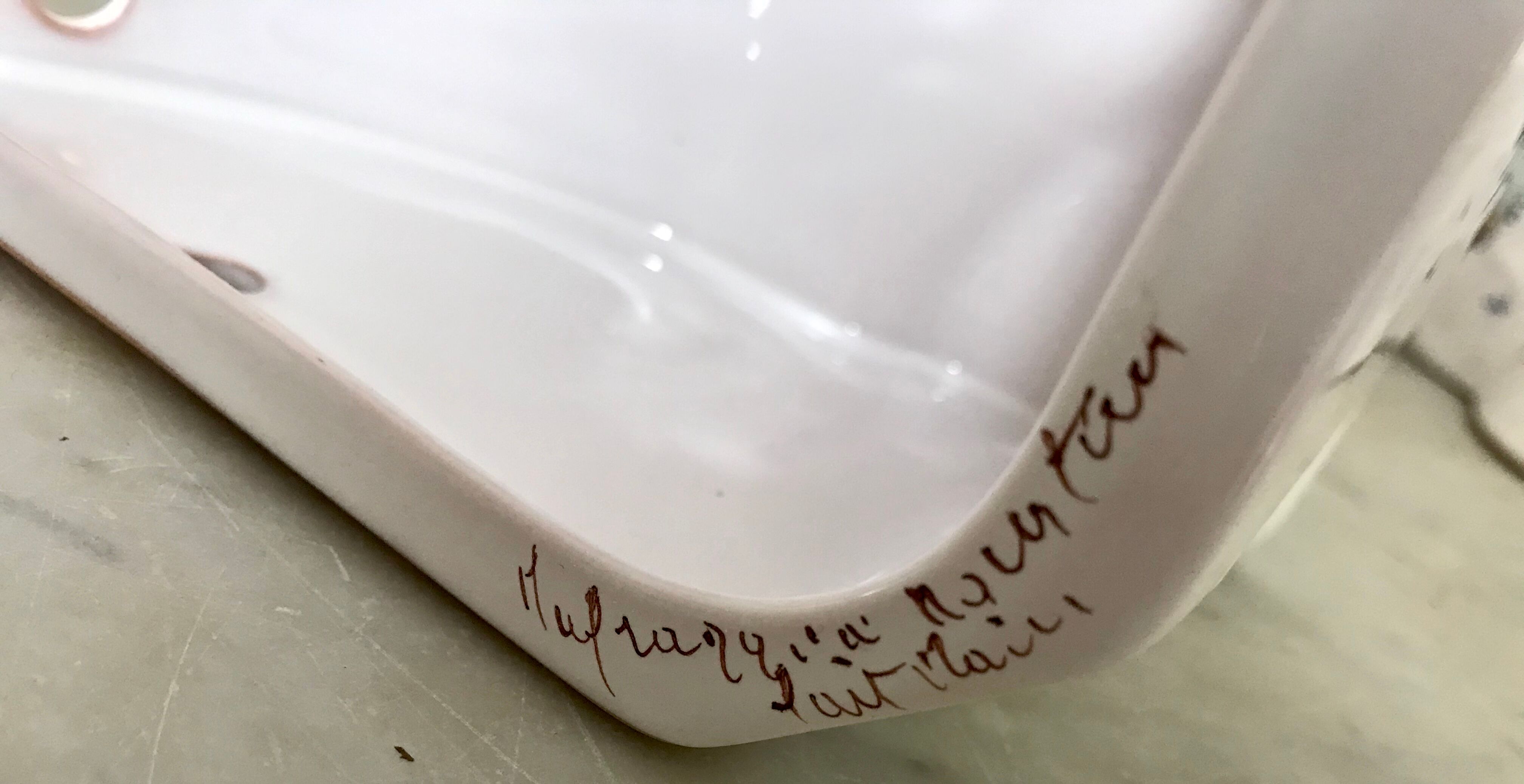 Moustiers ceramic angle sconce