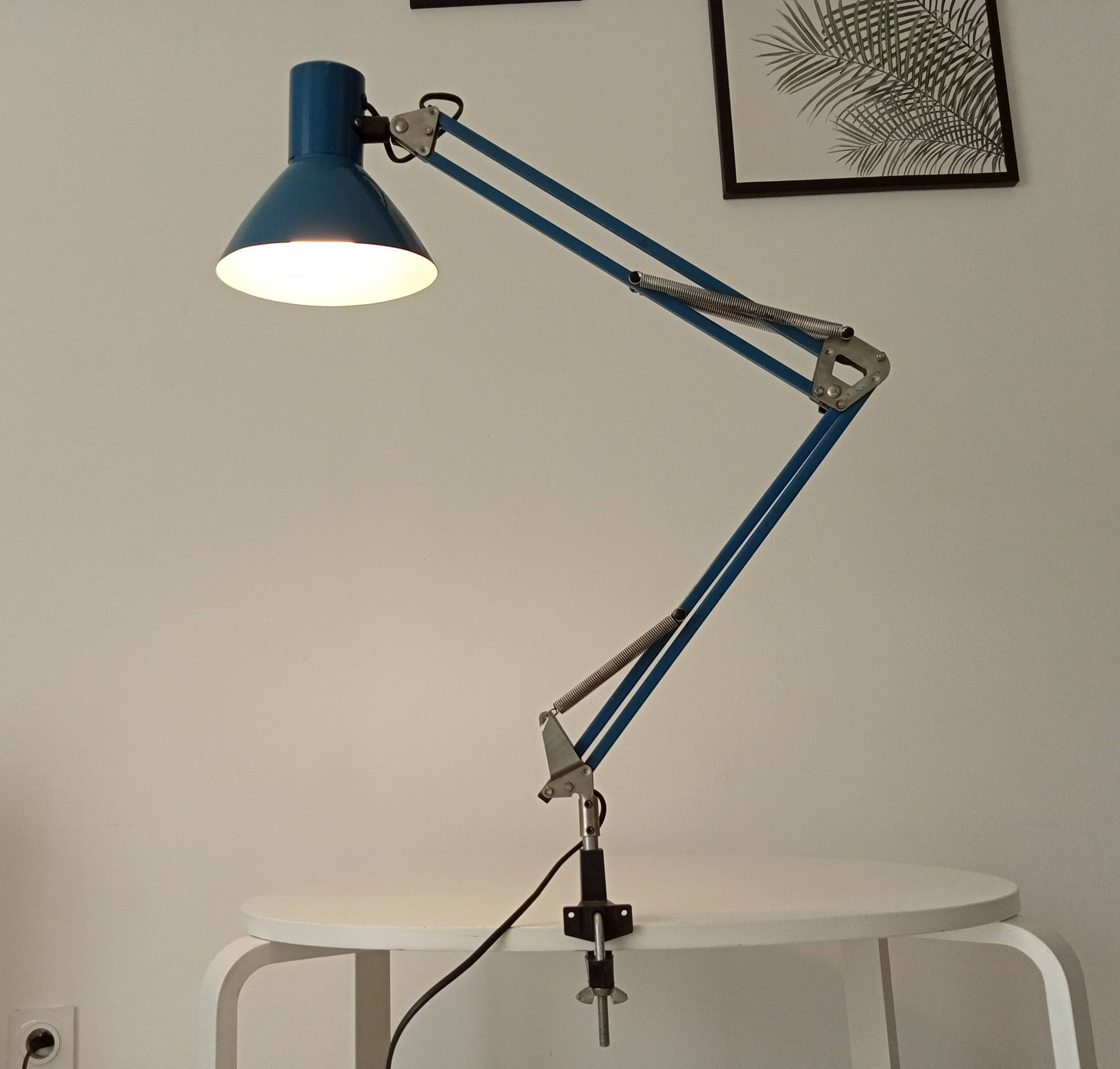 Articulated architect lamp Veb Narva Ex GDR 70s