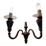 Bronze Ceramic Sconces Set of 2 1950’s