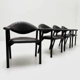 1986s Set of 4 vintage chairs 'Ds-203/01' by Ludwig Roner for De Sede
