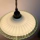 Lampe baladeuse suspension en verre vert et blanc