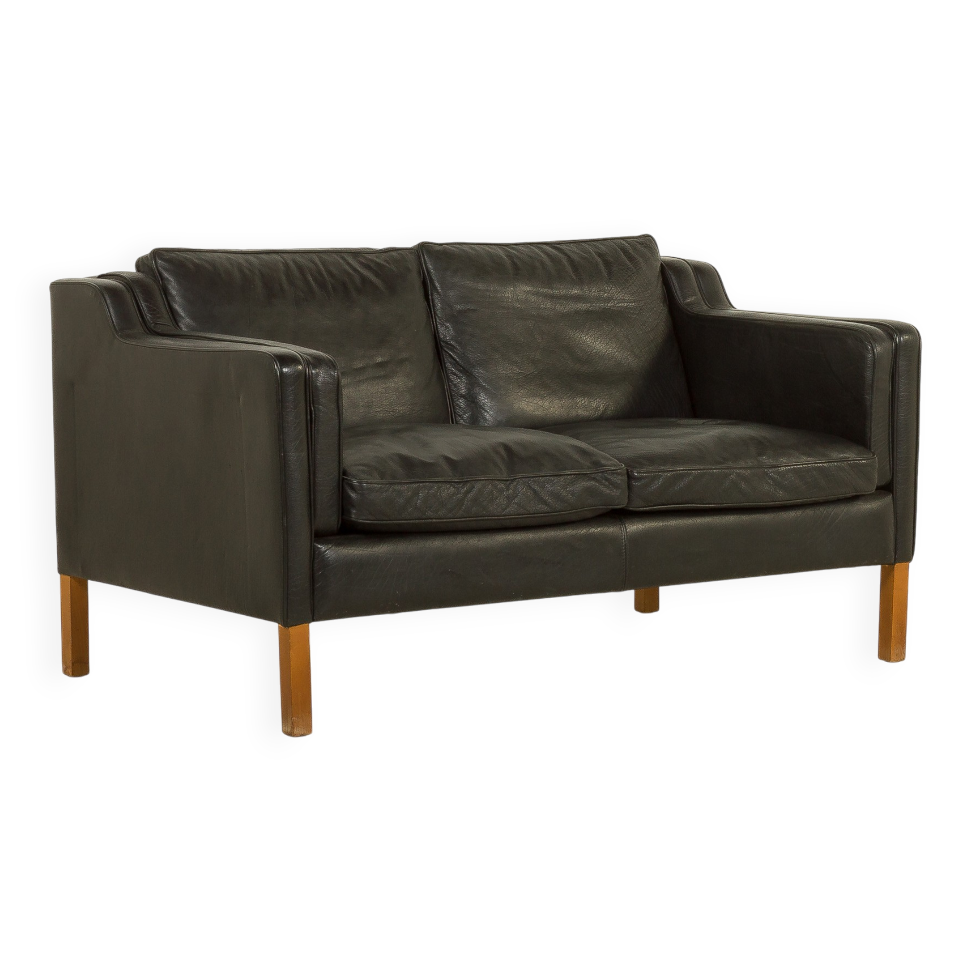 Stouby leather sofa, Denmark 1970s