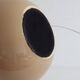 Ceramic ball lamp base in caramel beige color, 70s