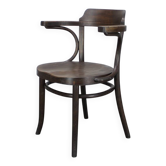 Vintage B3 armchair in bent wood, Czechoslovakia, 1920s