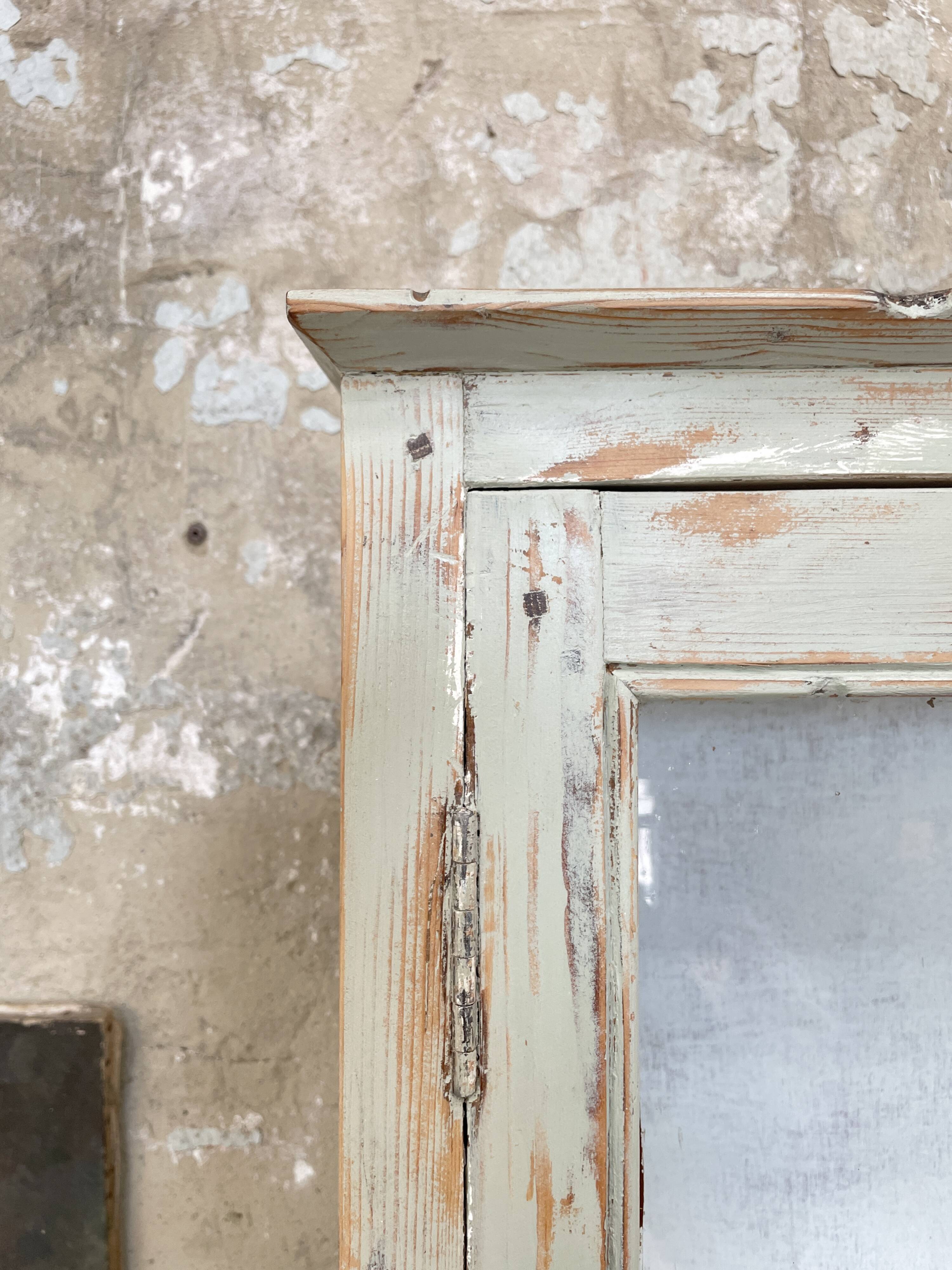 Furniture two body showcase, around 1900.