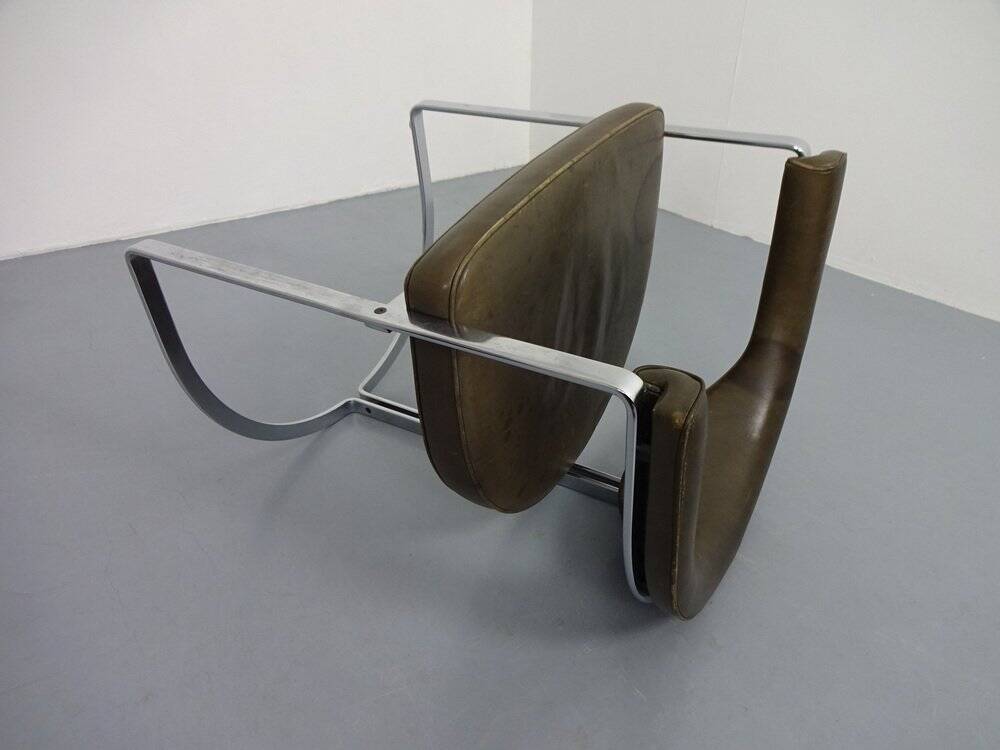 Mocdl 6911 Armchair in Leather by Horst Brüning for Kill International, 1968