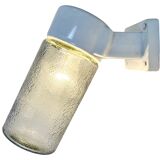 Vintage white porcelain wall light, 1960s