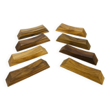 8 porte-couteaux en bois d'olivier