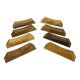 8 olive wood knife holders