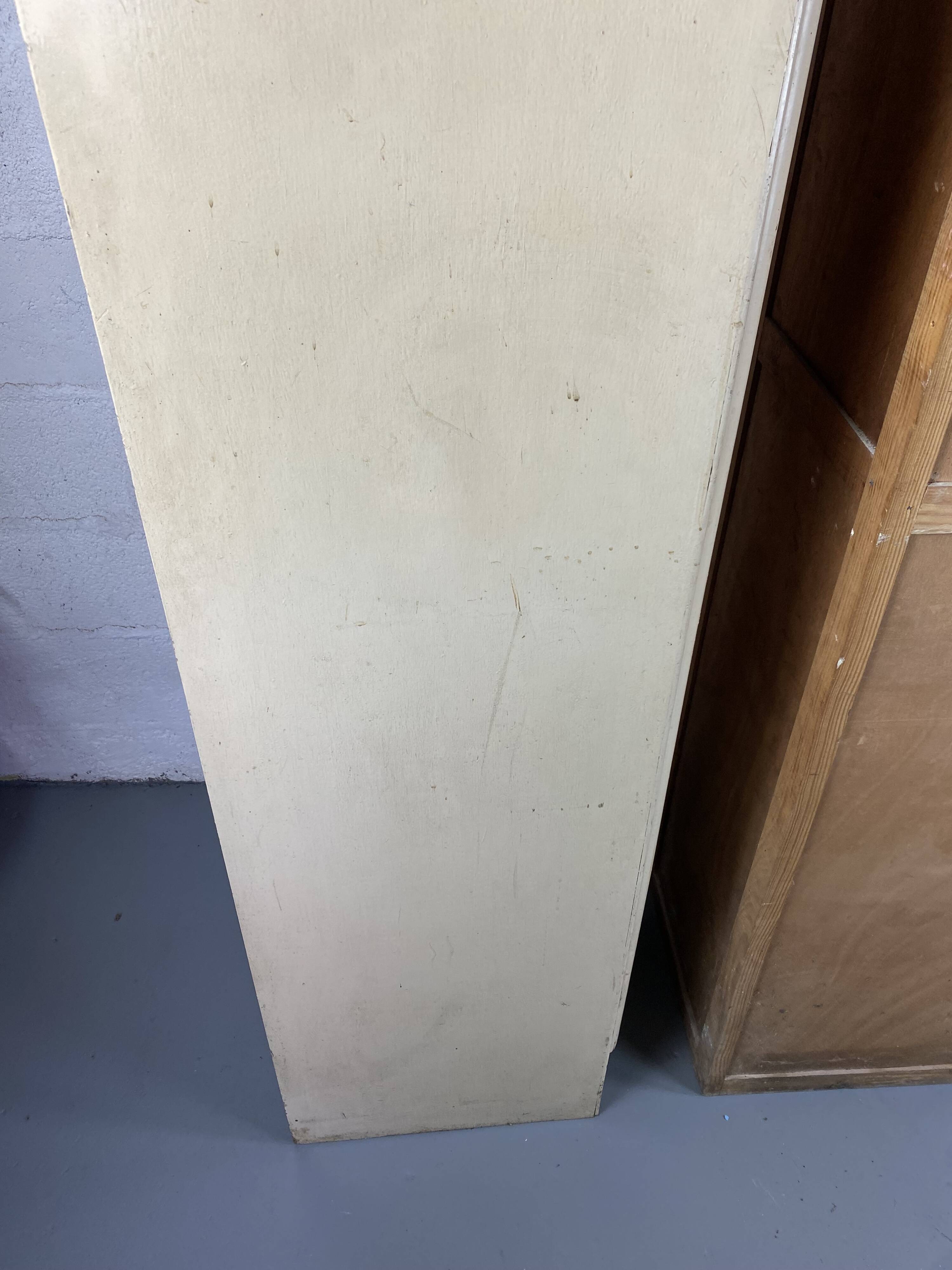 Pair of vintage white cabinets
