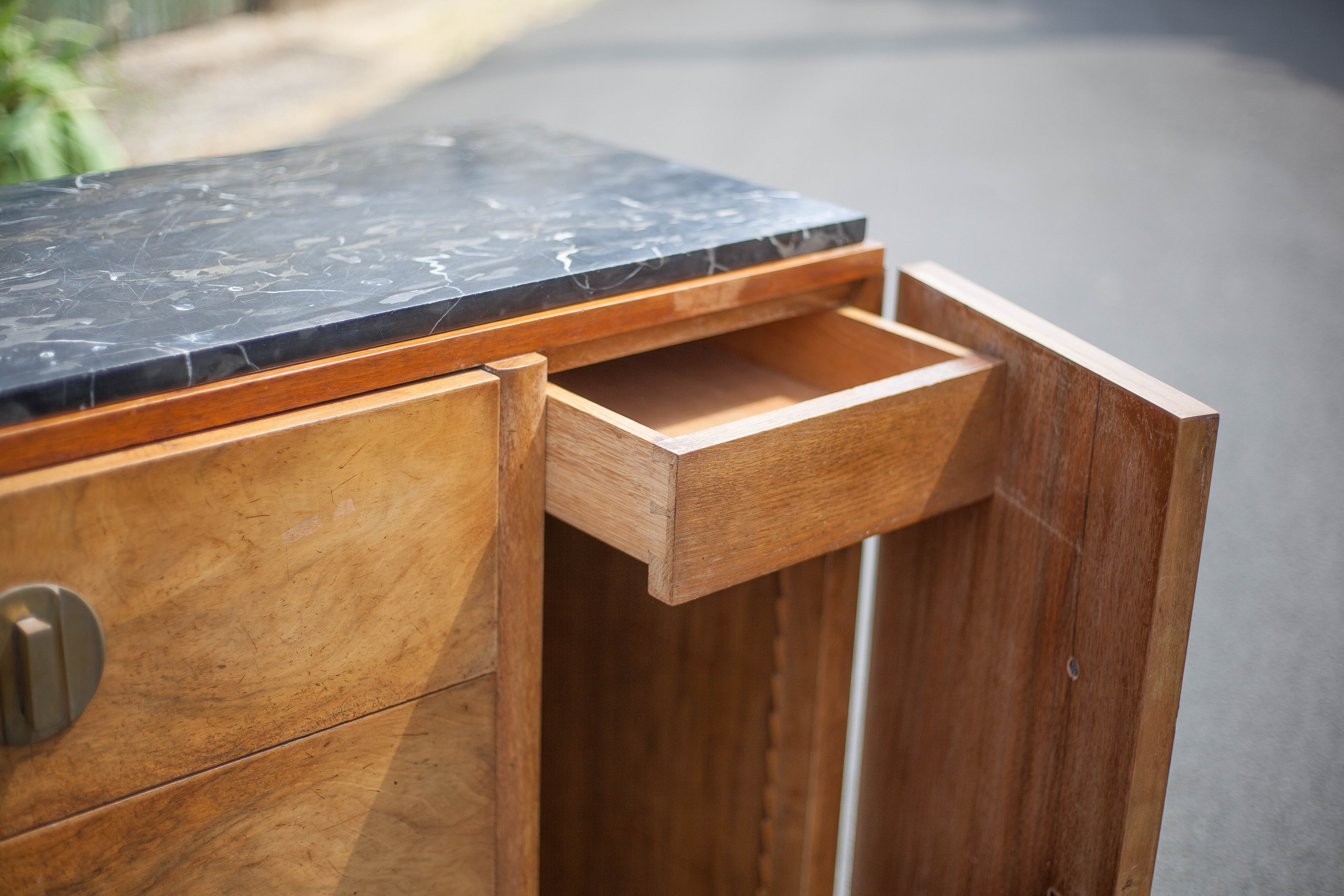 Art Deco signed sideboard, art deco