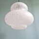 Large Space Age pendant light in speckled glass, Peill & Putzler, 1970s