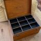 Coffre caisse boîte à outils en bois vintage
